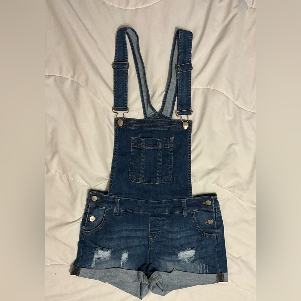 Wax Jean Overall Shorts Size Small